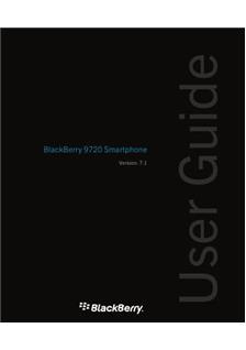 Blackberry 9720 manual. Smartphone Instructions.